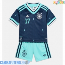 Camisa de time de futebol Alemanha Florian Wirtz #17 Replicas 2º Equipamento Infantil Mundo 2026 Manga Curta (+ Calças curtas)